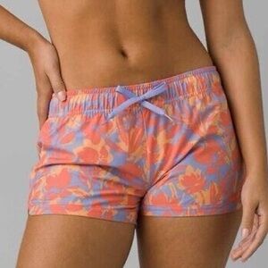 Prana Mariya Hybrid Swim Shorts Womens XL Morning Glory Bloom